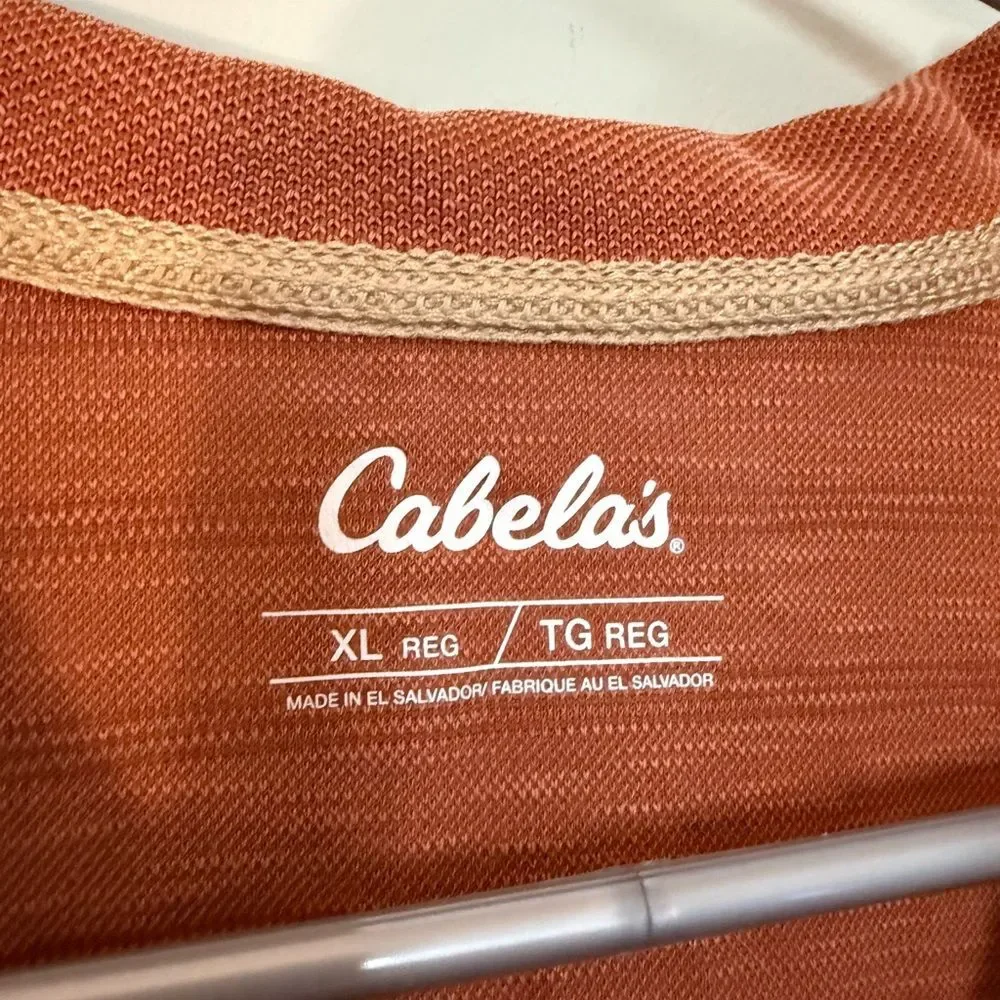 Cabela's Men's Burnt Orange Short-Sleeve Polo XL